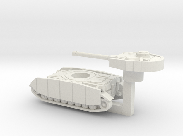Pz IV ausf.J with Rotatable turret in White Natural Versatile Plastic