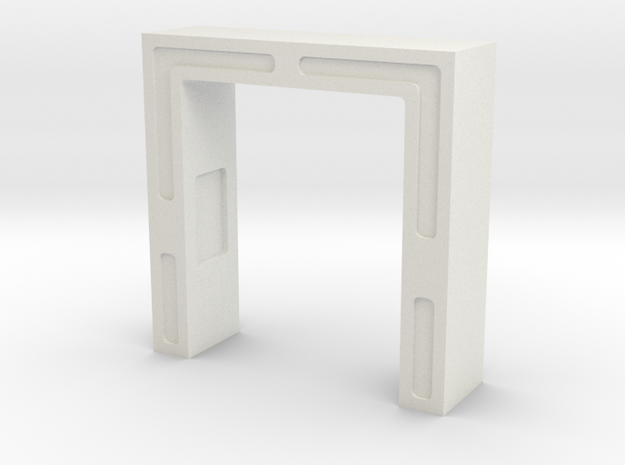 Main Mission Entry Arch (Space: 1999), 1/30 in White Natural Versatile Plastic