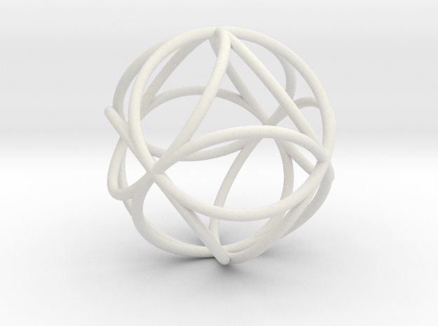 Octasphere 1.7" in White Natural Versatile Plastic