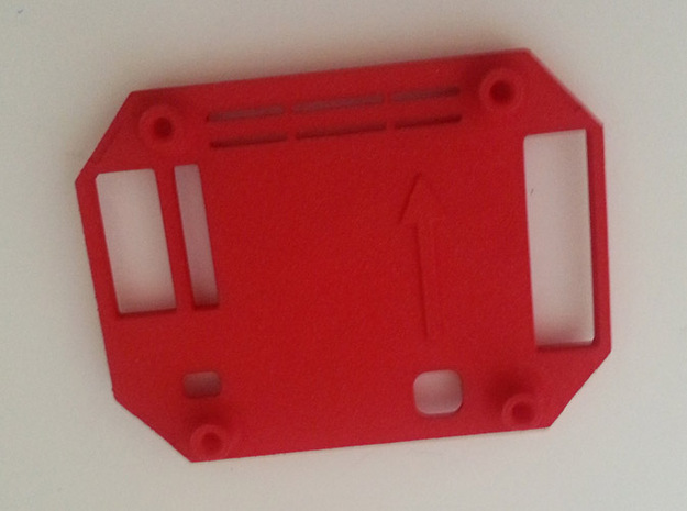 Multi Wii 2.0 Pro Case v1.5 Top (RTFQ) in Red Processed Versatile Plastic