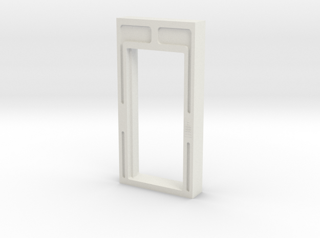 Door, Single Open W Threshold (Space: 1999), 1/30 in White Natural Versatile Plastic