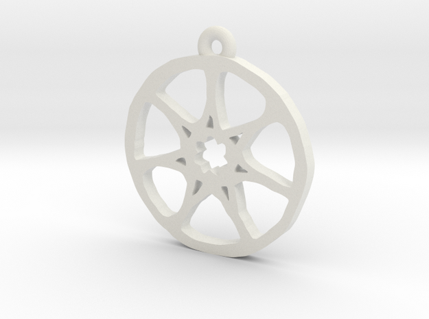 7 Pointed Star Pendant - Game of Thrones in White Natural Versatile Plastic