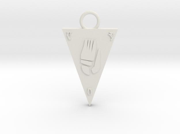 Tribunal Pendant in White Natural Versatile Plastic