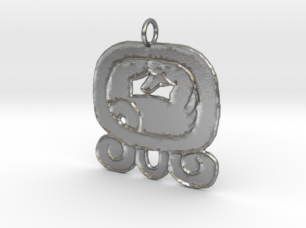 Kej Nahual Pendant (precious metals only) in Natural Silver
