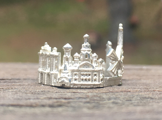 Sankt Petersburg Skyline - Cityscape Ring in Polished Silver: 9 / 59