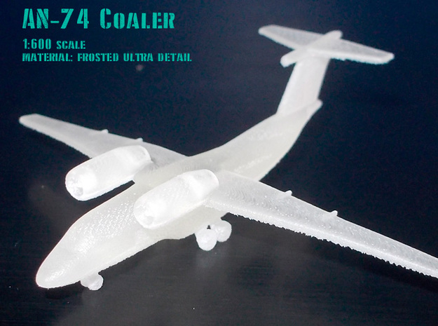 Antonov An-74 Coaler in Gray PA12: 1:350
