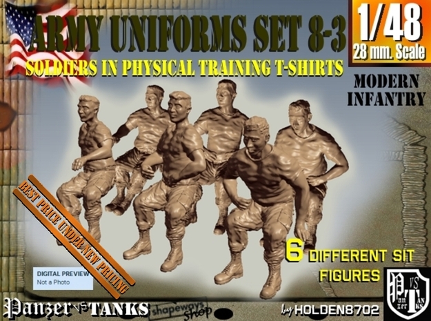 1-48 US Army Ph Tr SET 8-3 in Tan Fine Detail Plastic