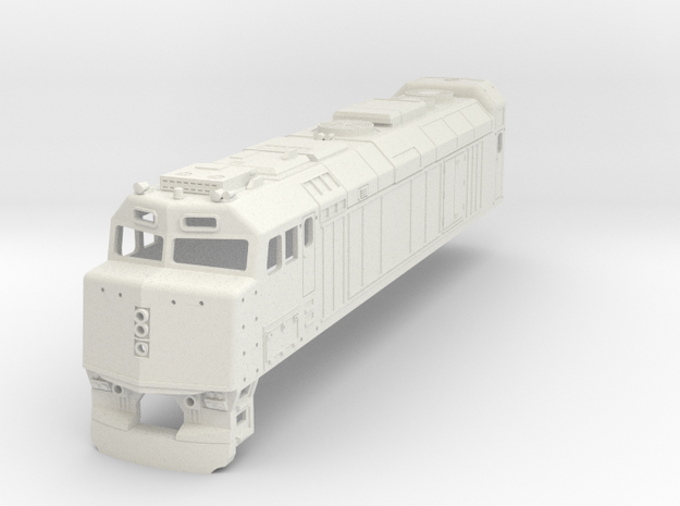 F40 Via Rail H0 in White Natural Versatile Plastic