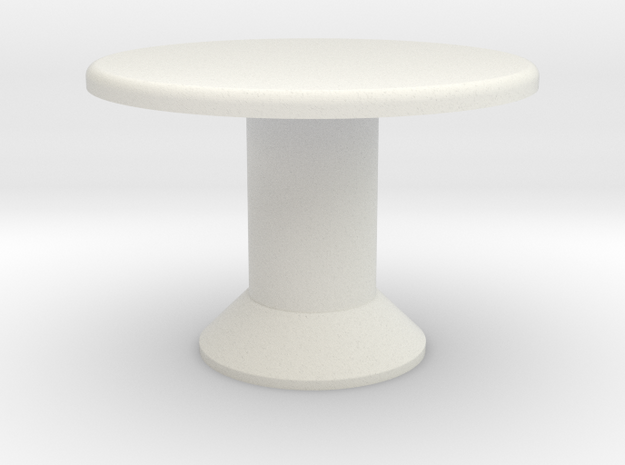 Table, Tessera Tall (Space: 1999), 1/30 in White Natural Versatile Plastic
