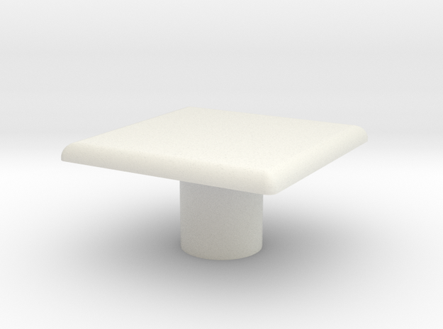 Table, Ara, Square (Space: 1999), 1/30 in White Natural Versatile Plastic