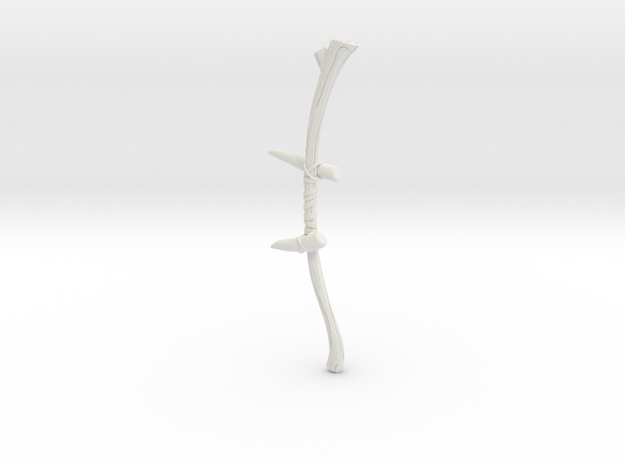 "BotW" Spiked Boko Bow in White Natural Versatile Plastic: 1:12