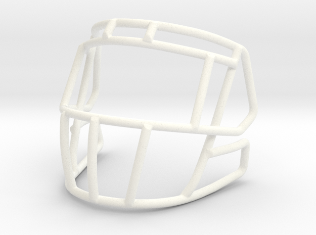 New Ice Cage 3 bar for mini speed helmet in White Processed Versatile Plastic