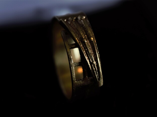 Hammershøi's window ring in 18k Gold Plated Brass: 5.25 / 49.625