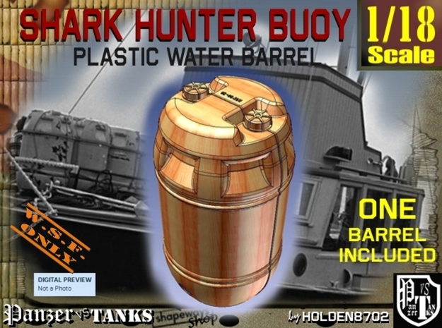 1-18 Shark Hunter Barrel in Yellow Processed Versatile Plastic