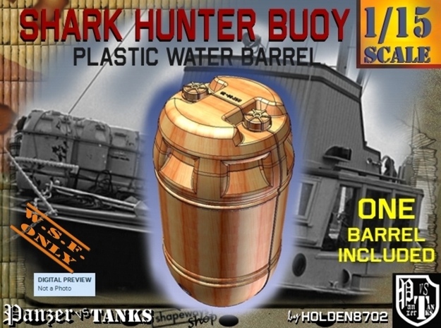 1-15 Shark Hunter Barrel in Yellow Processed Versatile Plastic