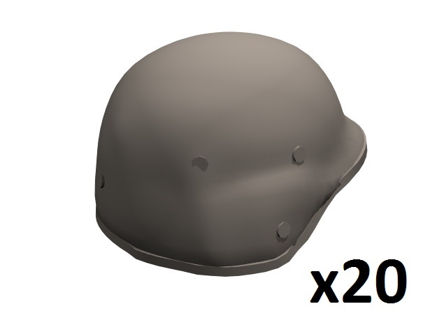 1/35 scale PASGT helmets in Tan Fine Detail Plastic