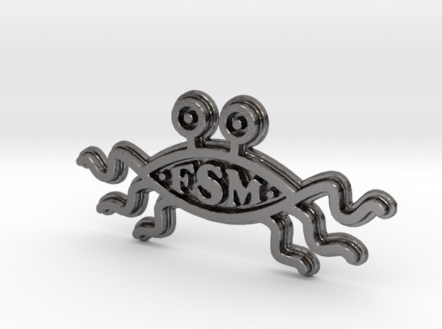 FSM - Logo - 50mm in Polished Nickel Steel