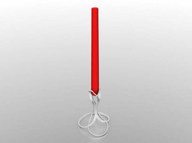 Candlestick Loopetal 22 in White Natural Versatile Plastic