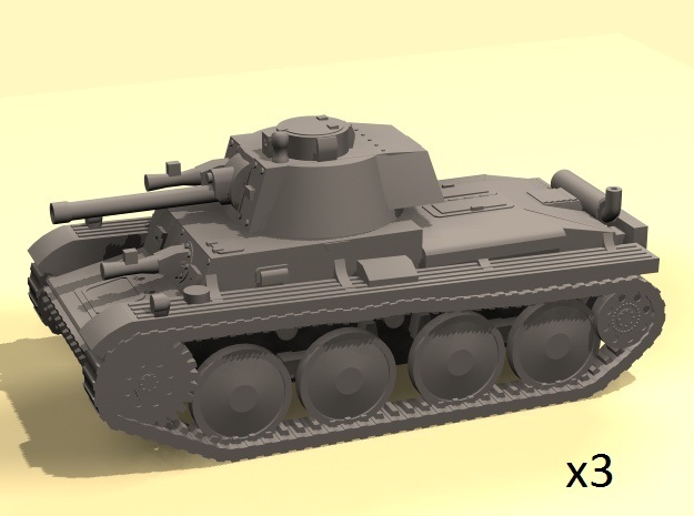 1/160 Pz 38(t) tank in Tan Fine Detail Plastic