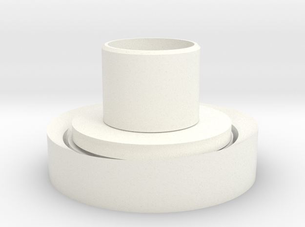 蘋果夜燈燈座.stl in White Processed Versatile Plastic: Small