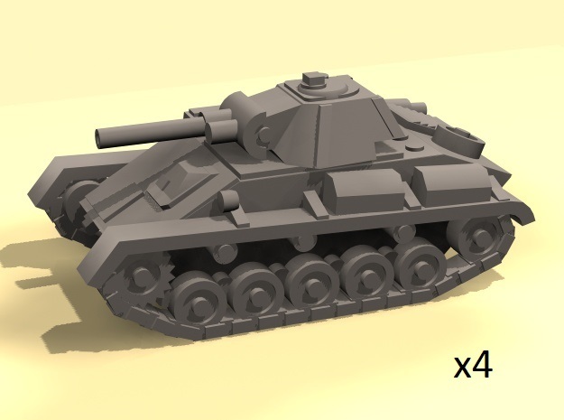 1/220 Soviet T-70 light tank (4) in Tan Fine Detail Plastic