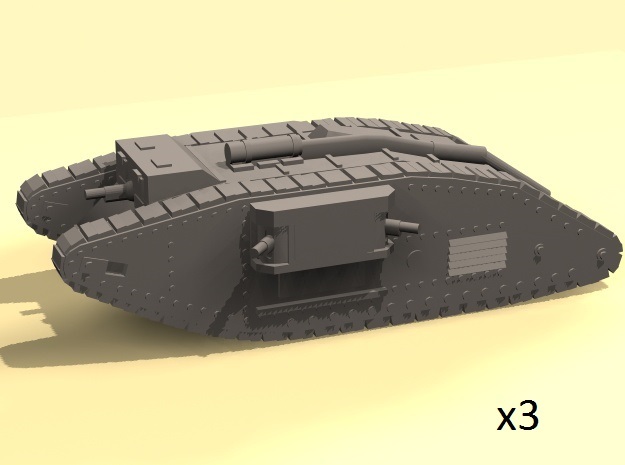 1/220 WW1 Mk.IV Female tank in Tan Fine Detail Plastic