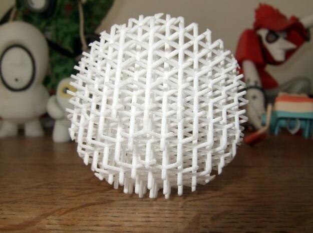 Mesh Acupuncture Ball in White Natural Versatile Plastic