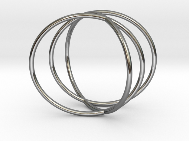 The Sixth Sense Ring in Fine Detail Polished Silver