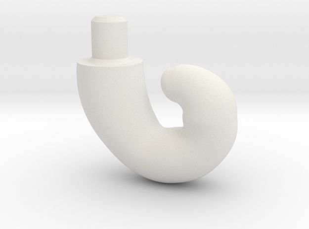 Octopus lamp-Foot in White Natural Versatile Plastic: Small