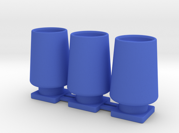 Spiralschlauchklemme 3fach in Blue Processed Versatile Plastic