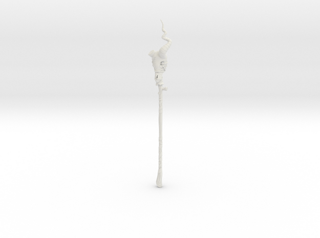 "BotW" Spiked Moblin Spear in White Natural Versatile Plastic: 1:12