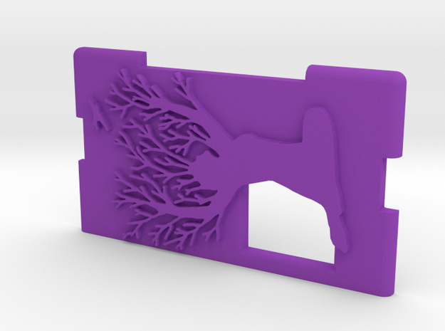 Kmods Squonker Door mm510  "Save the forest" in Purple Processed Versatile Plastic