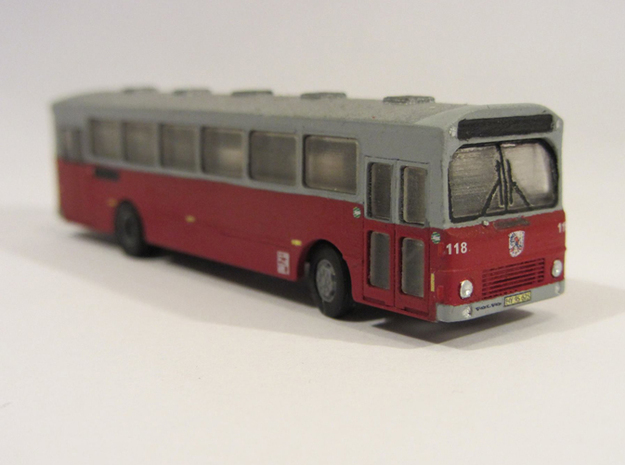 Volvo B10m Bus 2-0-2 Odense N scale in Smooth Fine Detail Plastic
