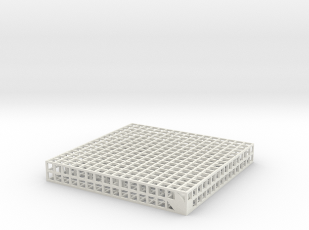 Maze 10, 8x8x1 in White Natural Versatile Plastic: Medium