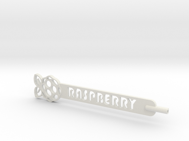 Raspberry Plant Stake in White Natural Versatile Plastic