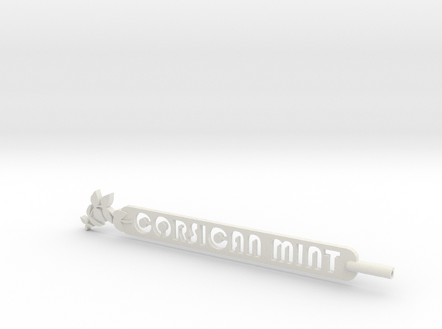 Corsican Mint Plant Stake  in White Natural Versatile Plastic