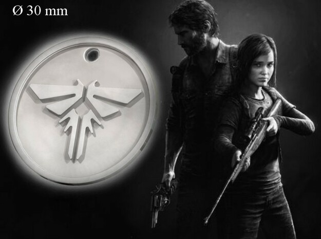 Firefly Pendant (The Last Of Us) in Polished Silver