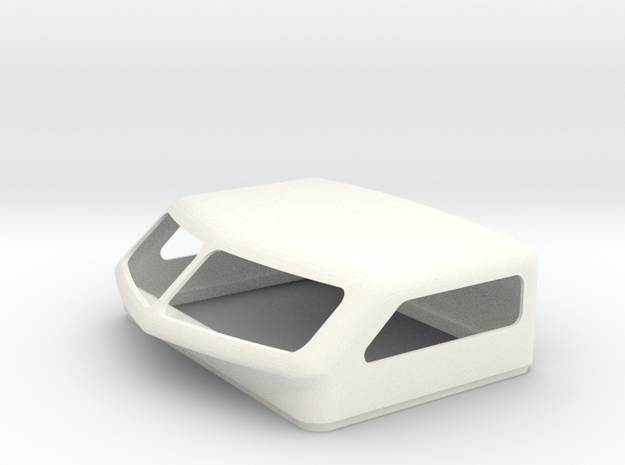 KW Aero 2 Style Bunk Cap For Stock Bunk in White Processed Versatile Plastic