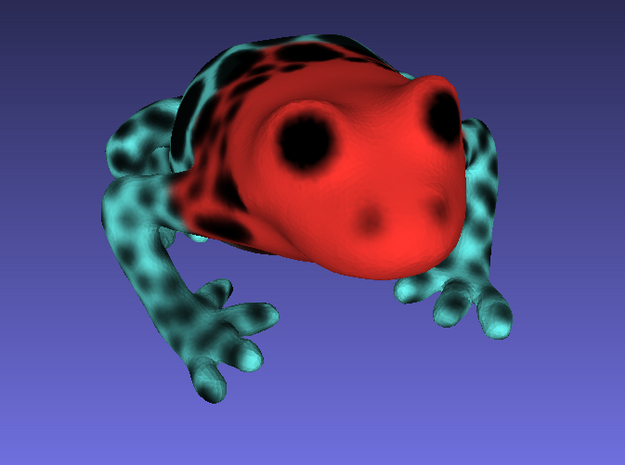 Red Poison Arrow Frog in Full Color Sandstone
