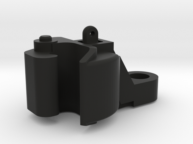 1:20.3 F-Scale Knuckle Coupler in Black Natural Versatile Plastic