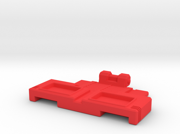 Borstschild voor Combiner War Hotspot of Onslaught in Red Processed Versatile Plastic