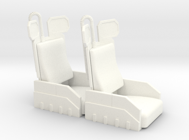 COBRA AERODYNE SEATS in White Processed Versatile Plastic