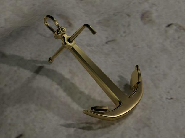 ANCHOR in Polished Bronze Steel
