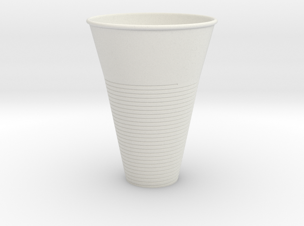 Plastic Cup in White Natural Versatile Plastic