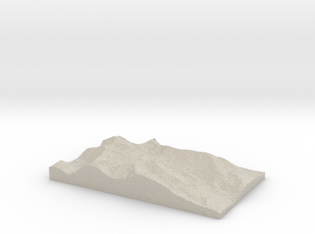 Model of Platte Gulch in Natural Sandstone