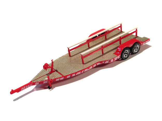 1/87 Formula-1 Speedboat Trailer in Smooth Fine Detail Plastic