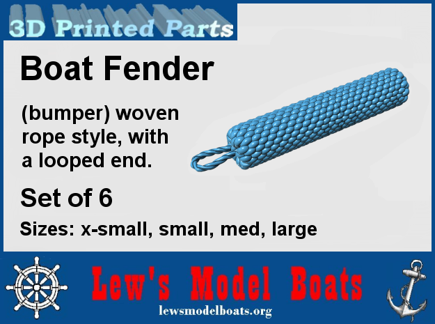Boat Fender, woven rope style in White Natural Versatile Plastic: Extra Small