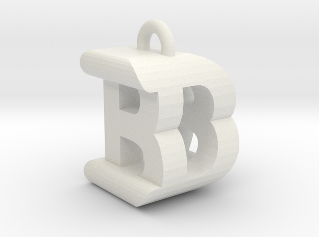 3D-Initial-BD in White Natural Versatile Plastic
