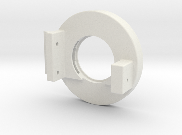 Rampage Encoder Mount Right Back in White Natural Versatile Plastic