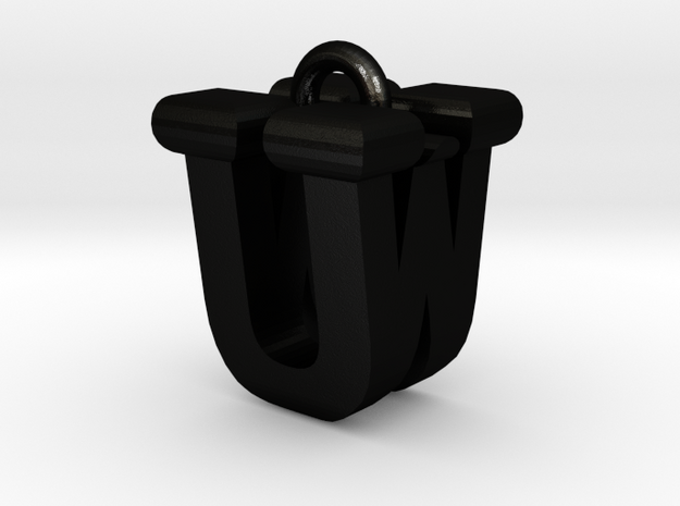 3D-Initial-UW in Matte Black Steel